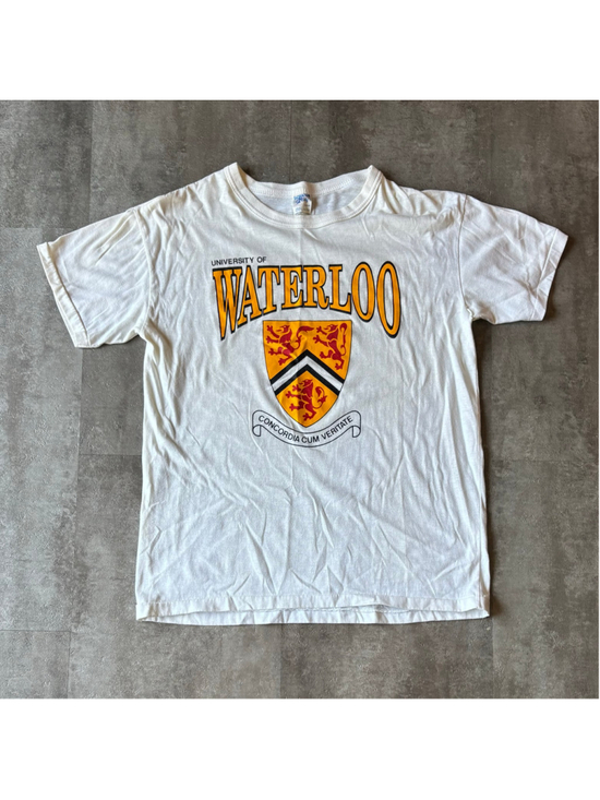 Screen Stars Other - Vintage 80s Waterloo University Shirt Mens XL Paper Thin